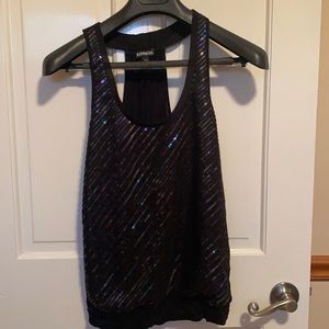 Express Sequin Embellished Tank